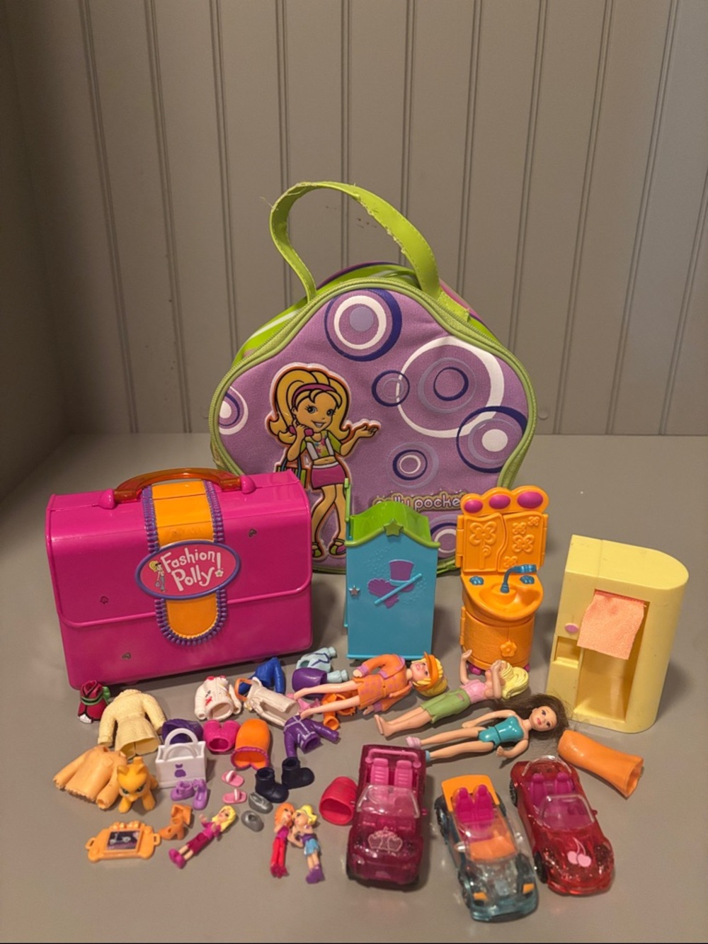 Lot Fashion Polly Pocket Carry Case Playset